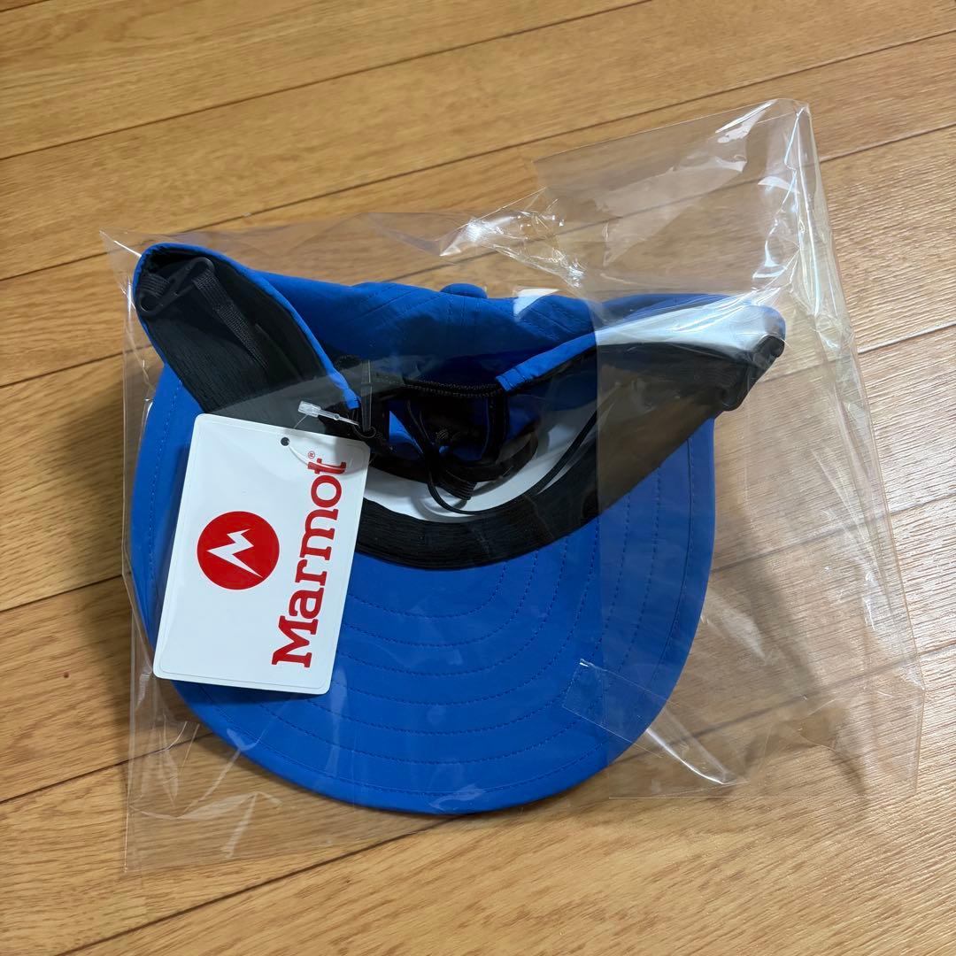 【新品】Marmot Long Bill Cap blue マーモット キャップ