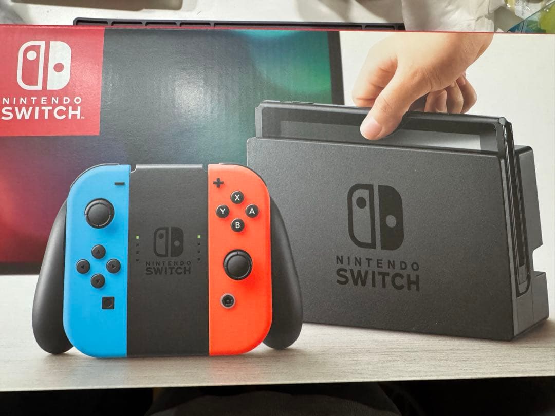 【ジャンク品】Nintendo Switch 本体セット　画面割れ