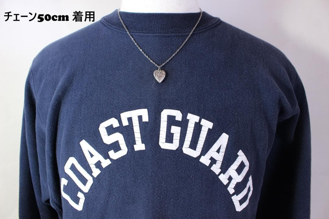 30s　スウィートハートジュエリー　ギフトに　シルバー　ネックレス　古着　鈴