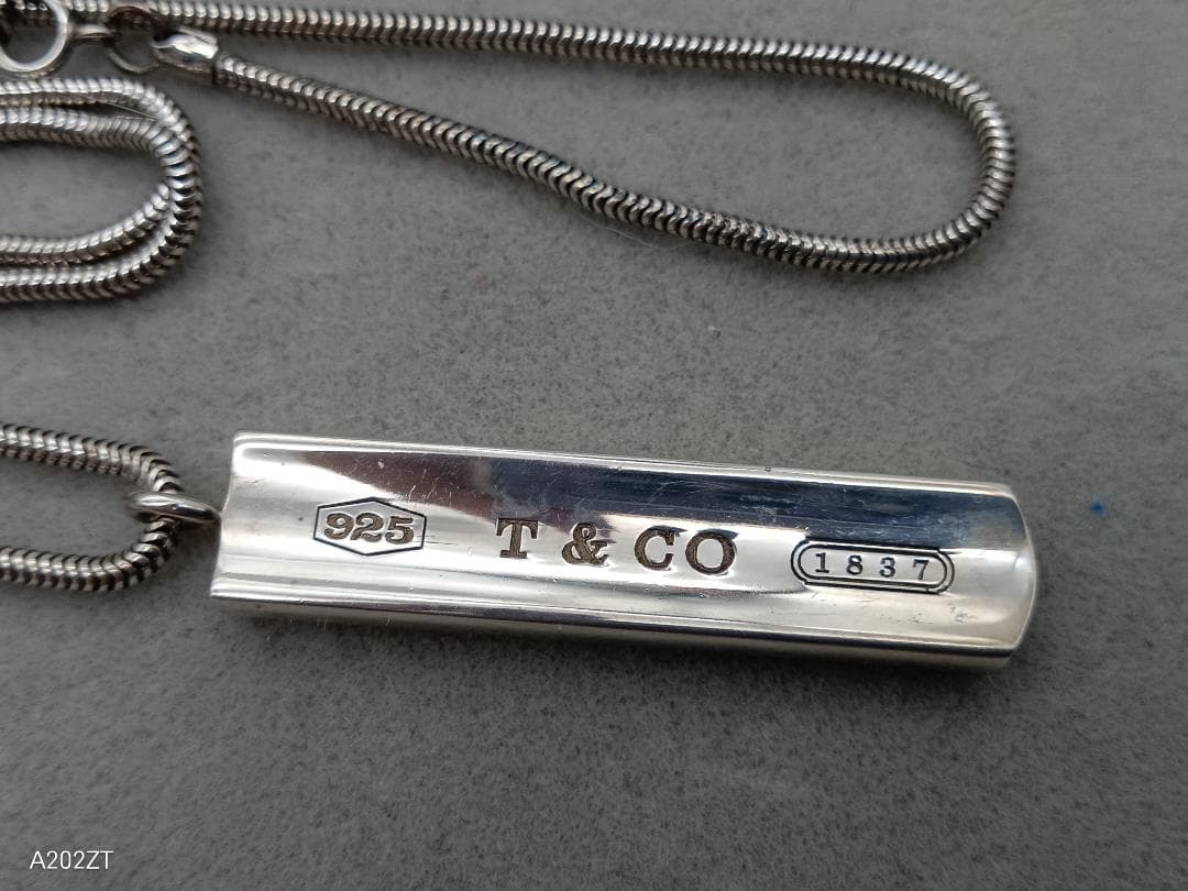 TIFFANY&Co. ティファニー 1837 バーシルバー925 ネックレス