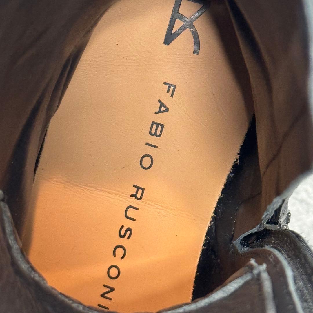 【人気完売】FABIO RUSCONI レースアップブーツ サイドジップ 24