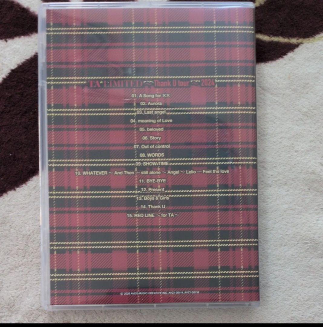 浜崎あゆみ　TA LIMITED THANK U TOUR 2024　DVD