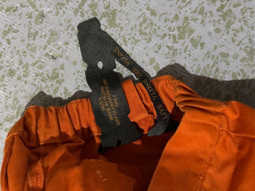 vlone ボンテージパンツ サイズL オレンジ asap
