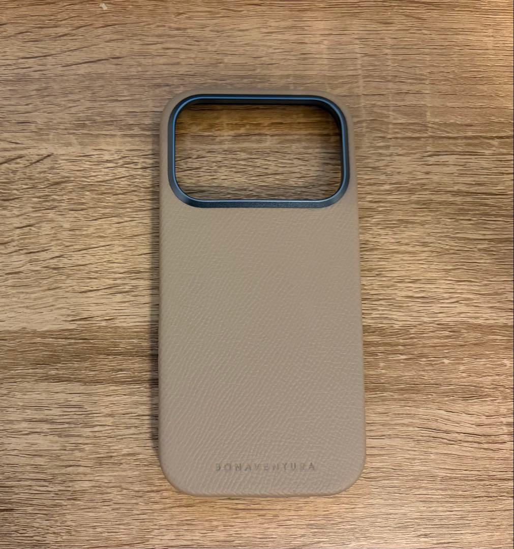 【新品未使用】 BONAVENTURA iPhone17Proケース グレージュ