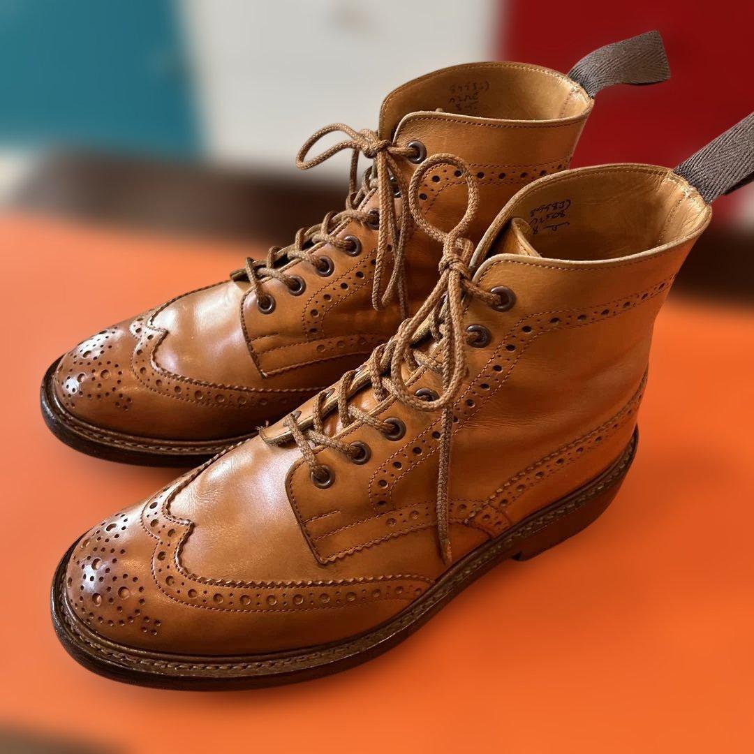 Tricker's 2508 カントリーブーツ UK8.0 エイコンアンティーク
