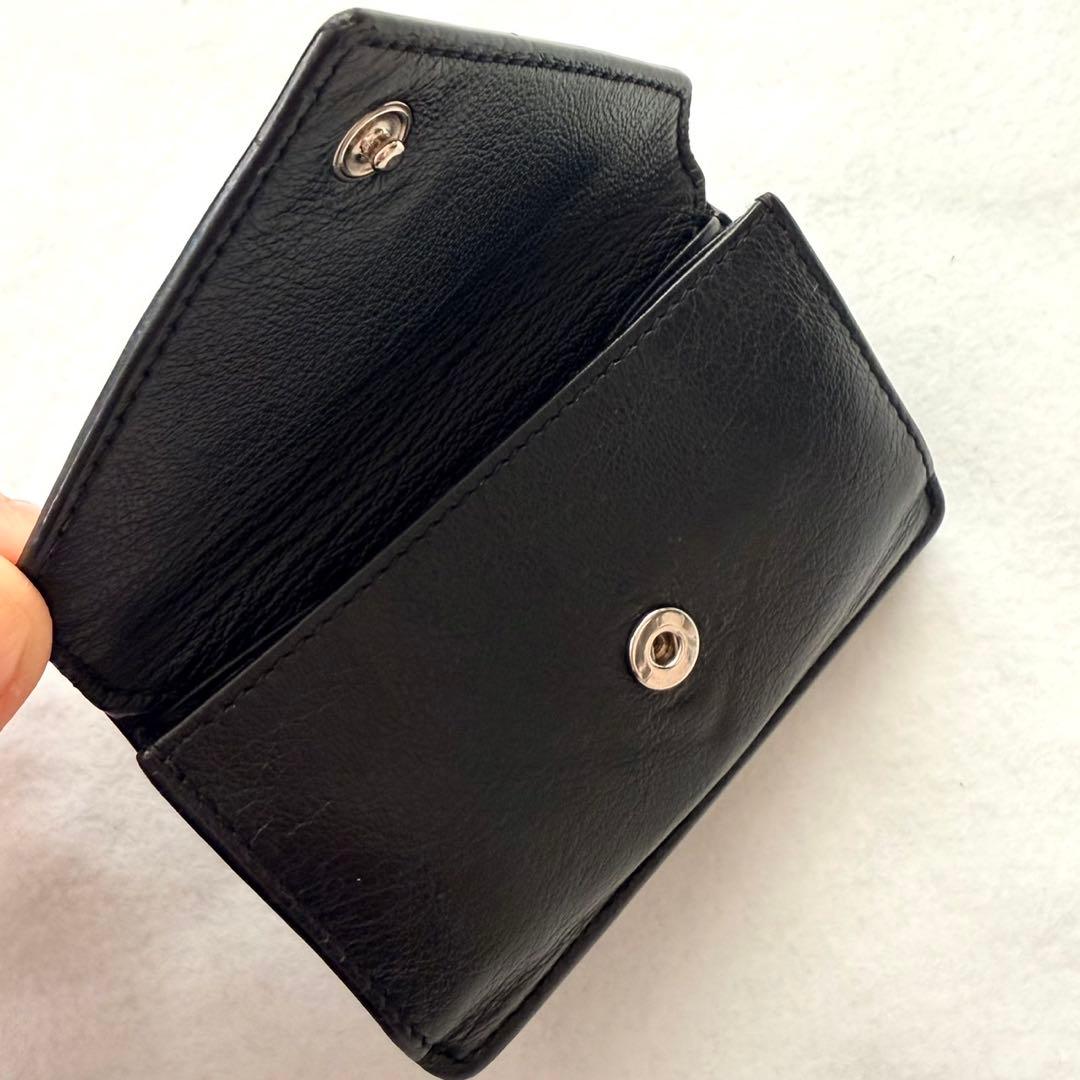 BALENCIAGA バレンシアガ 財布　ペーパー ミニ ウォレット ブラック