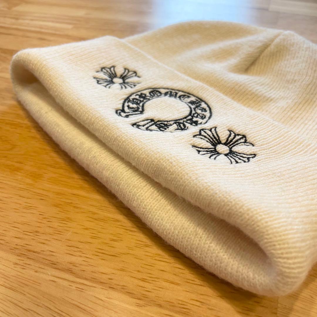 Chrome Hearts クロムハーツ ニット帽 ビーニー ホワイト