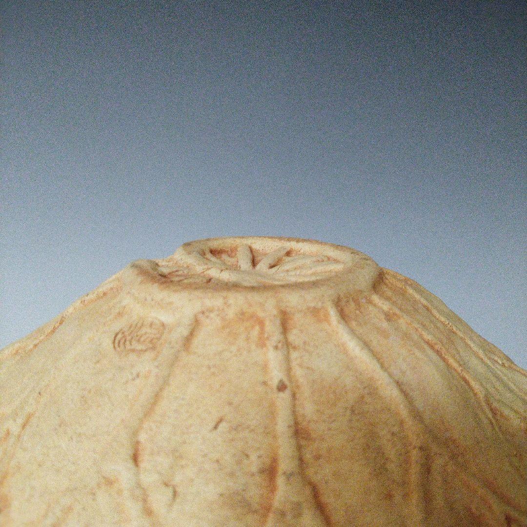 NO587 水月焼　菓子皿　蟹　細工皿　蓮葉　補修アリ