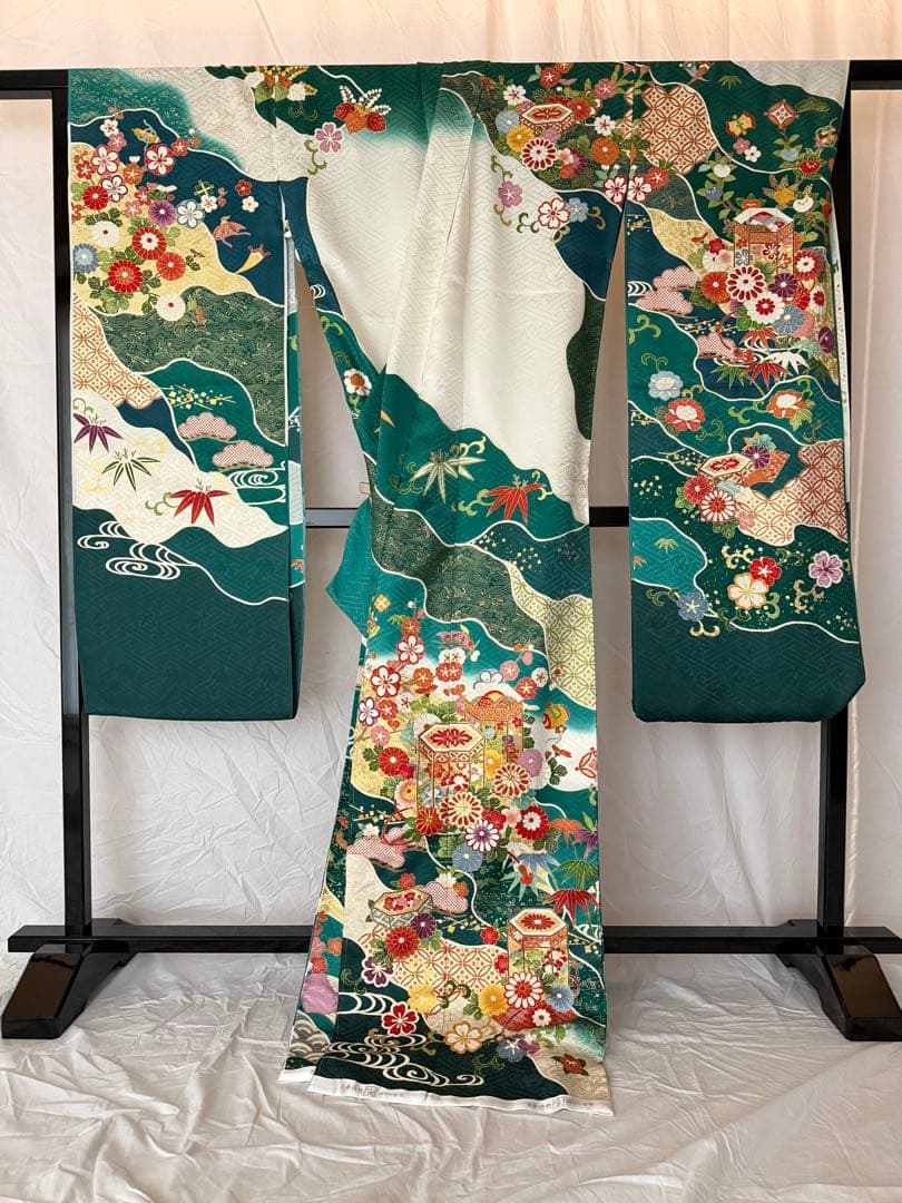 【最高級振袖】吉澤織物 [吾妻徳穂の世界]新品未仕立品/定価70万の品/古典柄