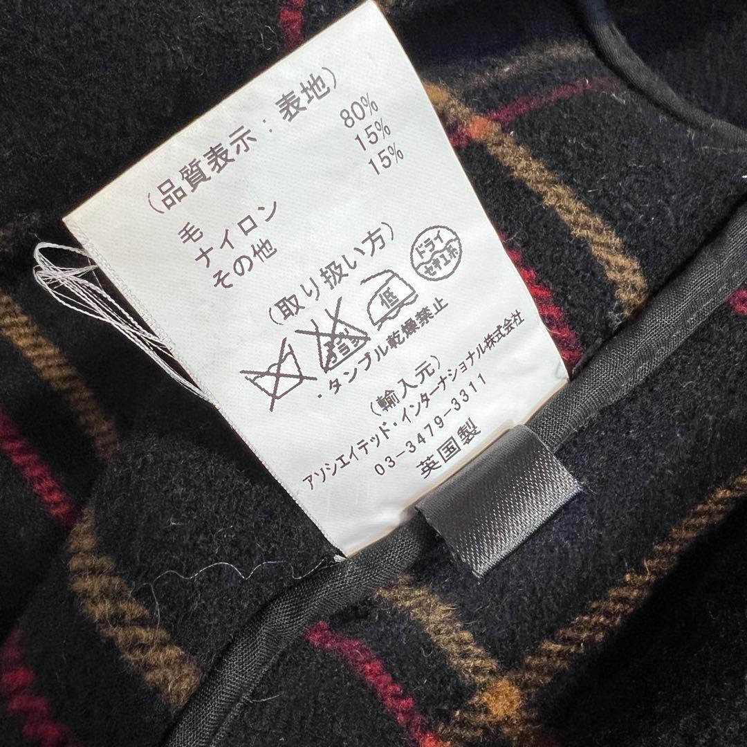 【美品】英国製 グローバーオール ウールダッフルコート グレー S