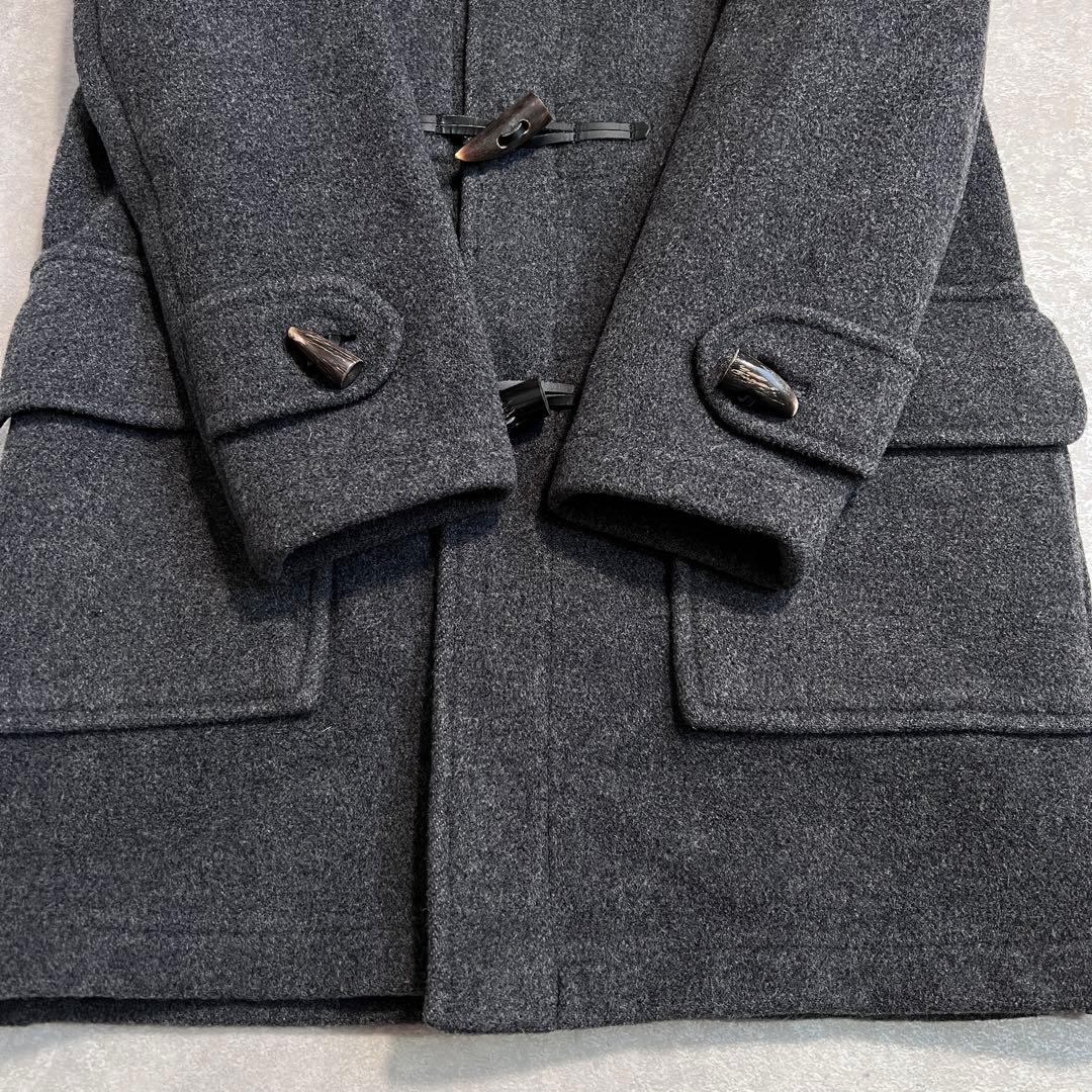 【美品】英国製 グローバーオール ウールダッフルコート グレー S