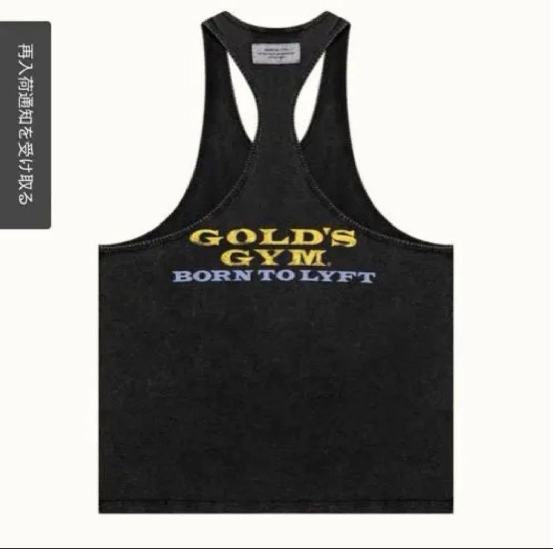 【即完売品】LÝFT × GOLD'S GYM タンクトップ XLブラック