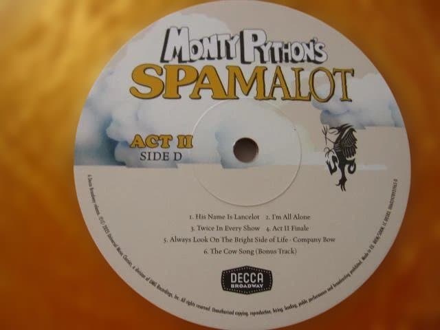 Monty Python’s Spamalot　Vinyl