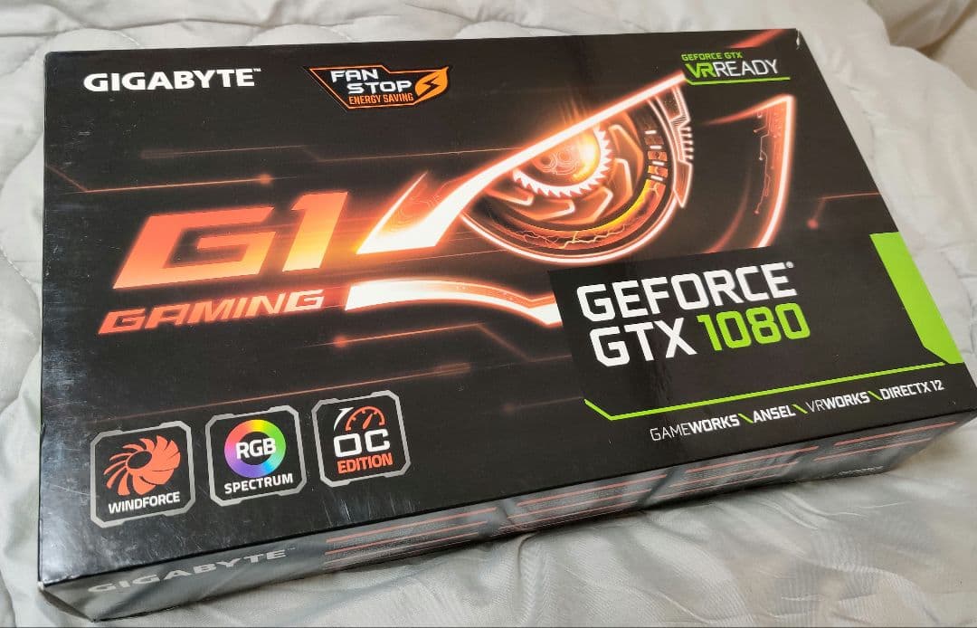 グラフィックボード・グラボ・ビデオカード Gigabyte GTX 1080 G1 Gaming 8G