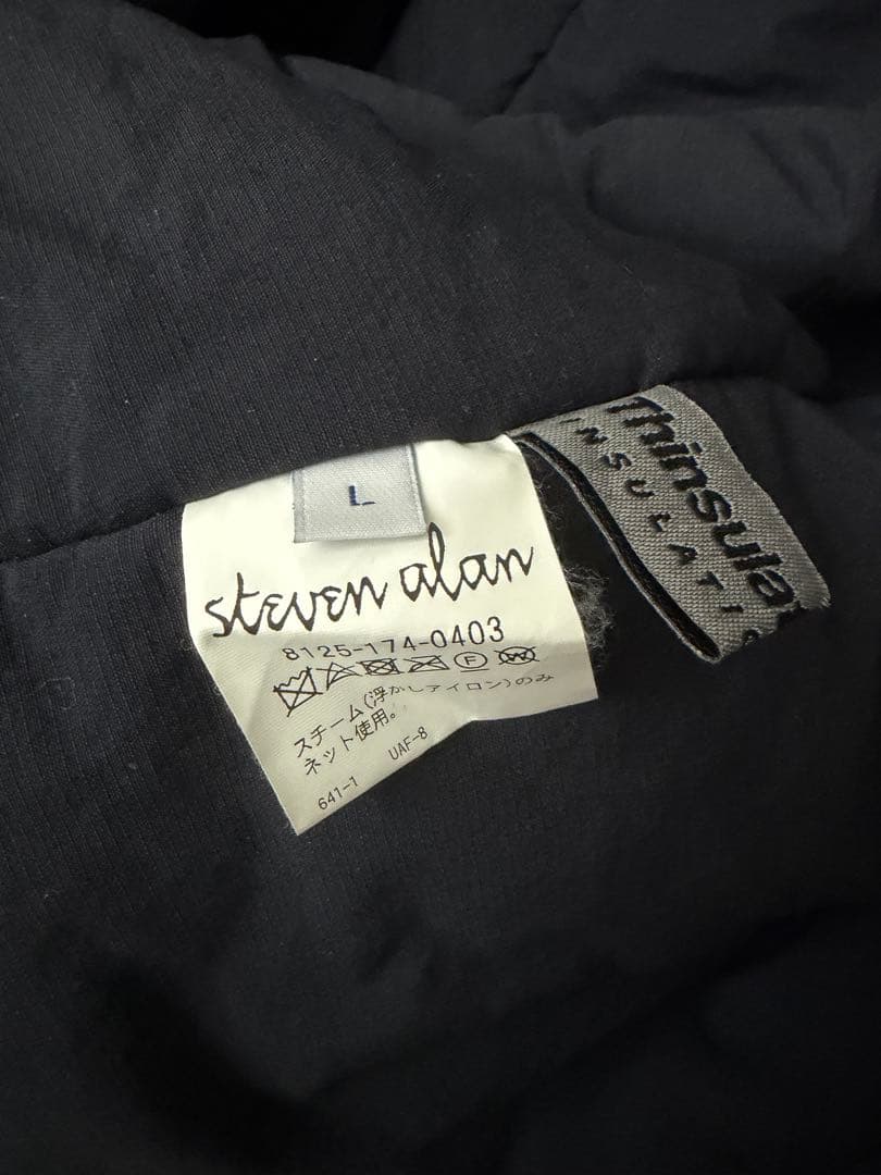 Steven Alan ナイロンジップダルマショートブルゾン L ネイビー