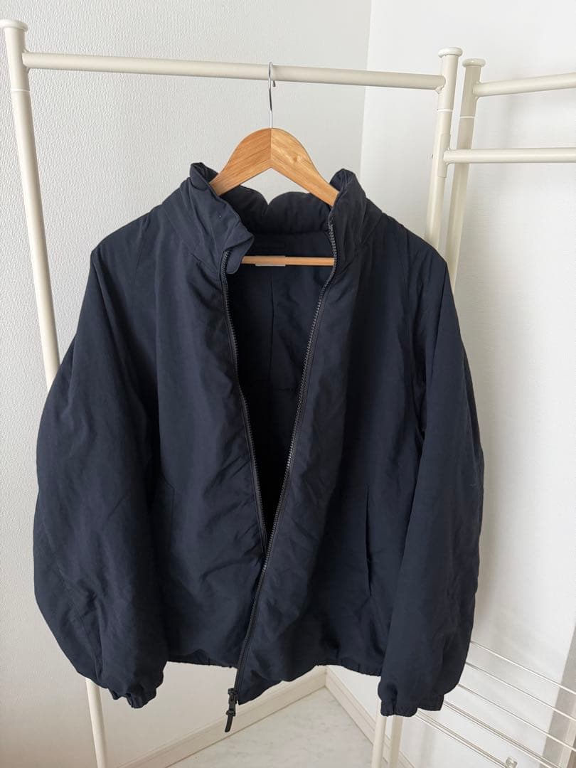 Steven Alan ナイロンジップダルマショートブルゾン L ネイビー