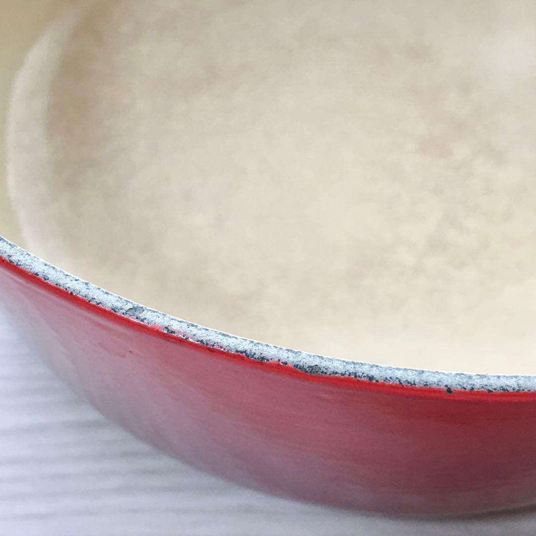LE CREUSET ル・クルーゼ ココットロンド 22cm レッド/赤 両手鍋