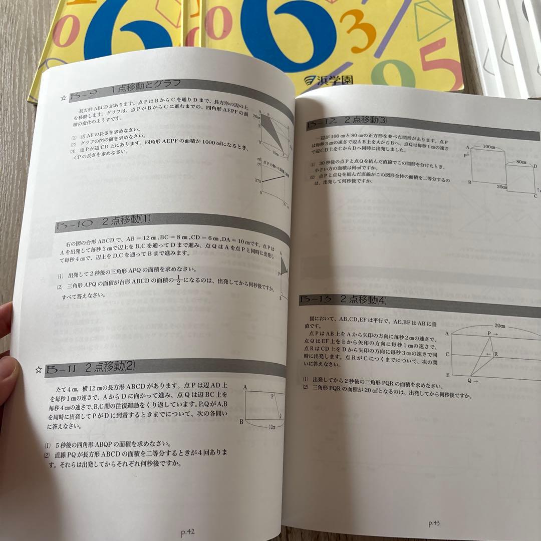浜学園 小6 算数 演習教材 テーマ教材 まとめ教材 浜ノート テキスト 本