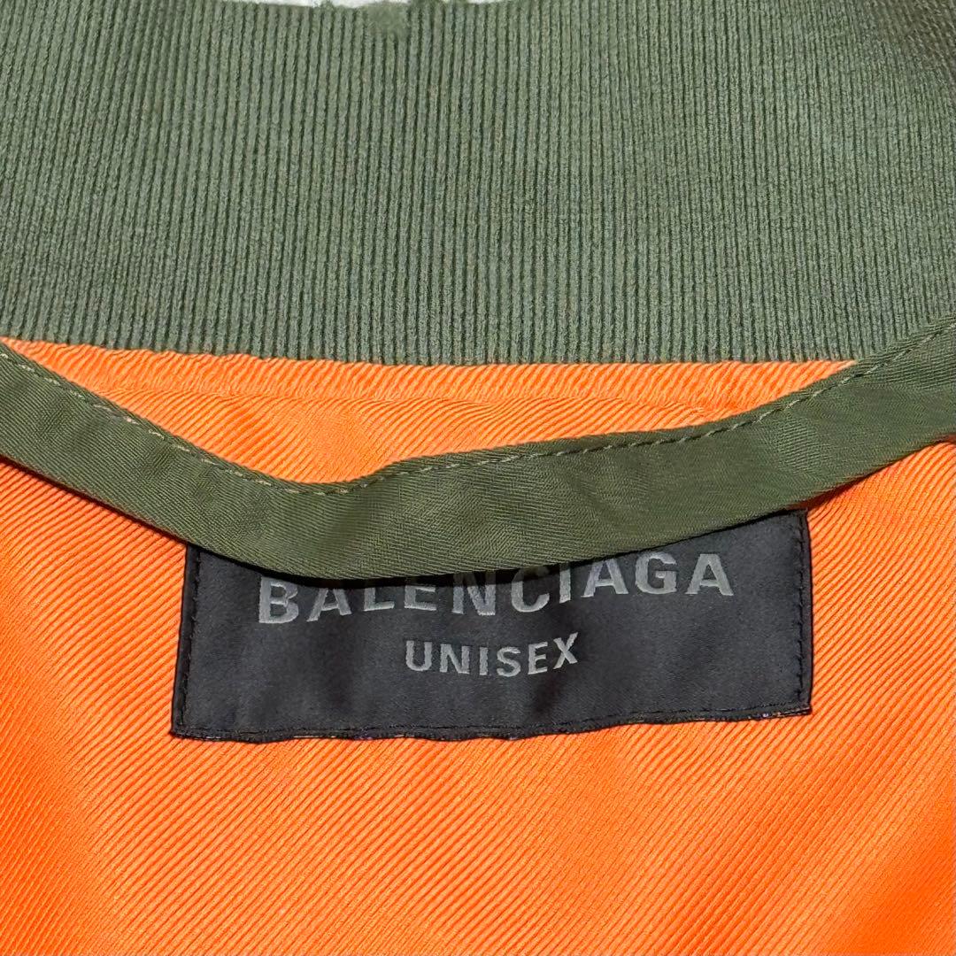【BALENCIAGA】OFF SHOULDER BOMBER XS