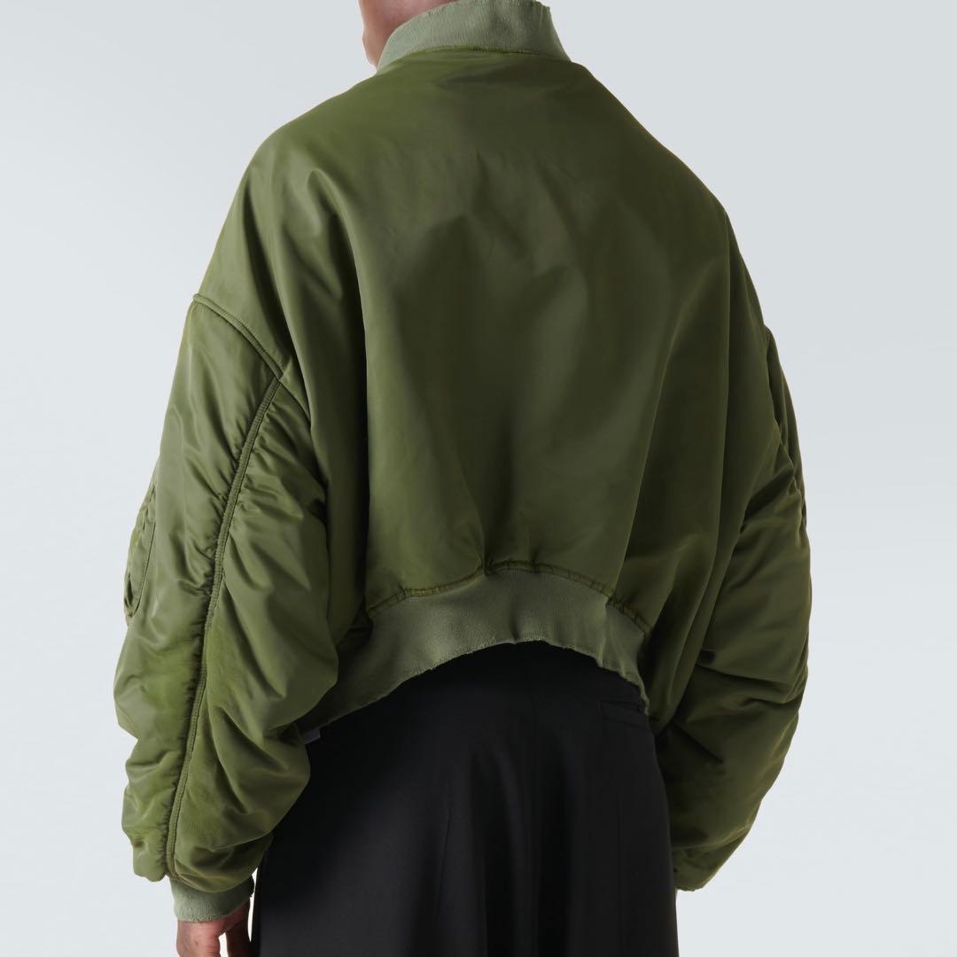 【BALENCIAGA】OFF SHOULDER BOMBER XS