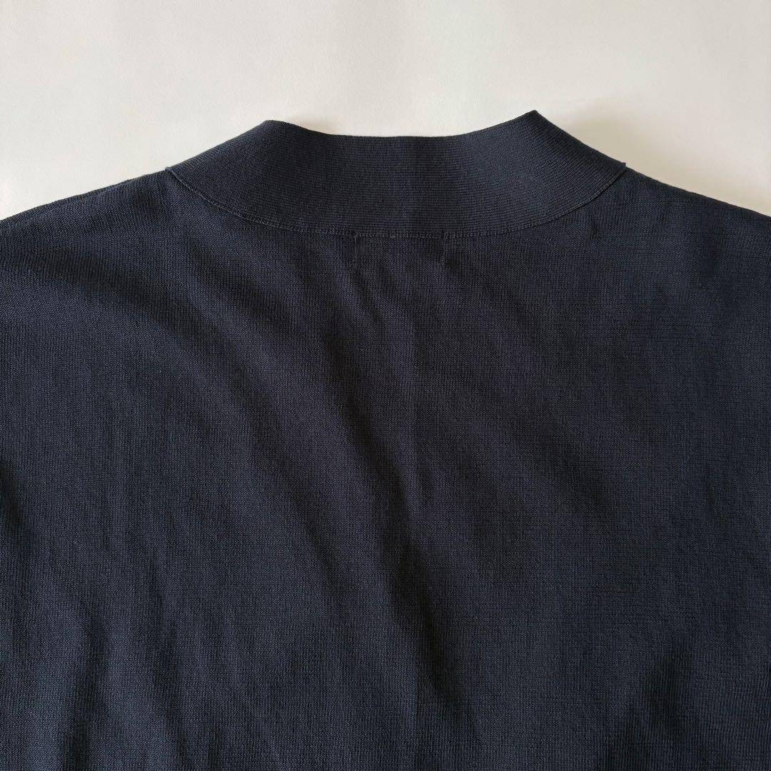 IENA ドライコットン Vネックカーディガン 24ss ネイビー
