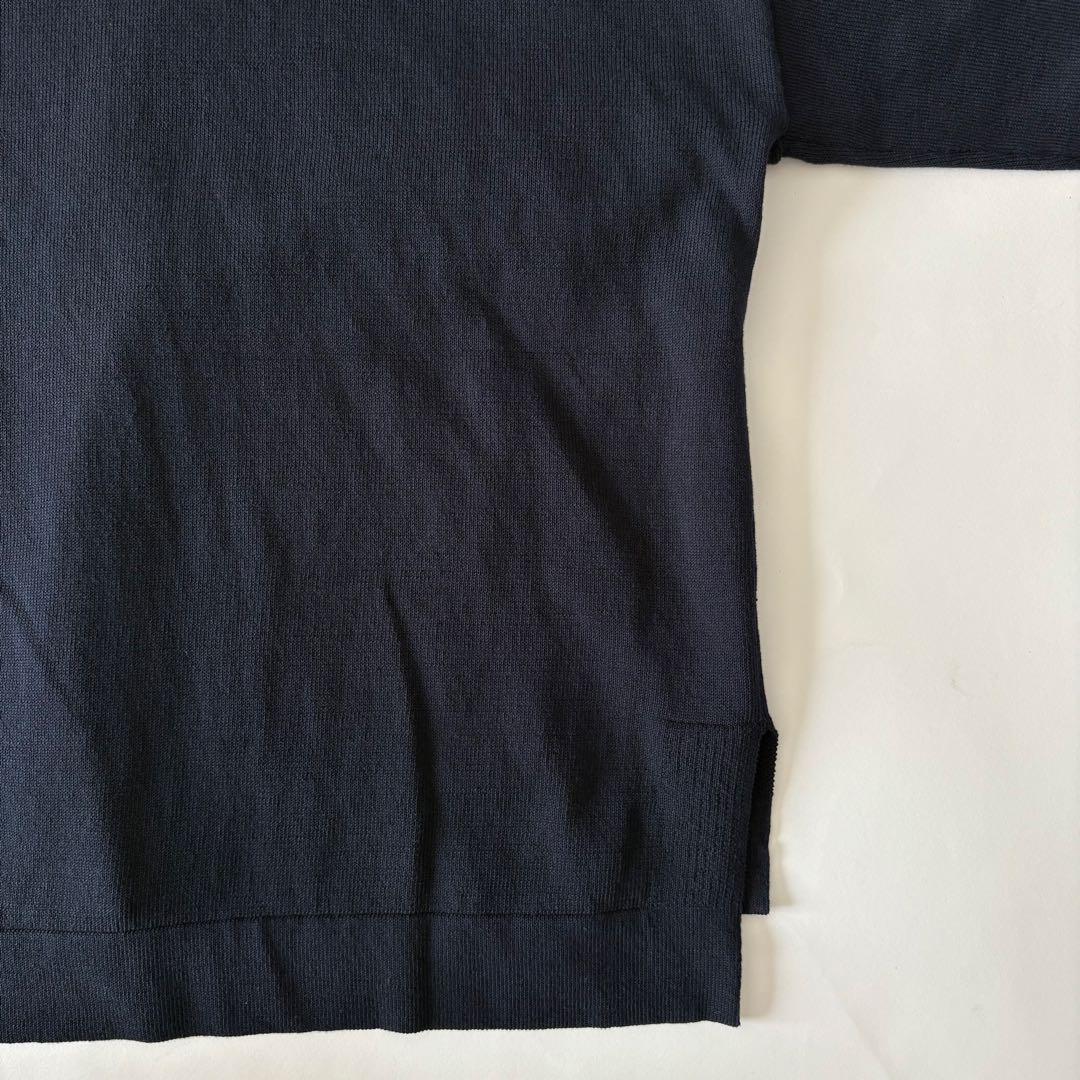 IENA ドライコットン Vネックカーディガン 24ss ネイビー