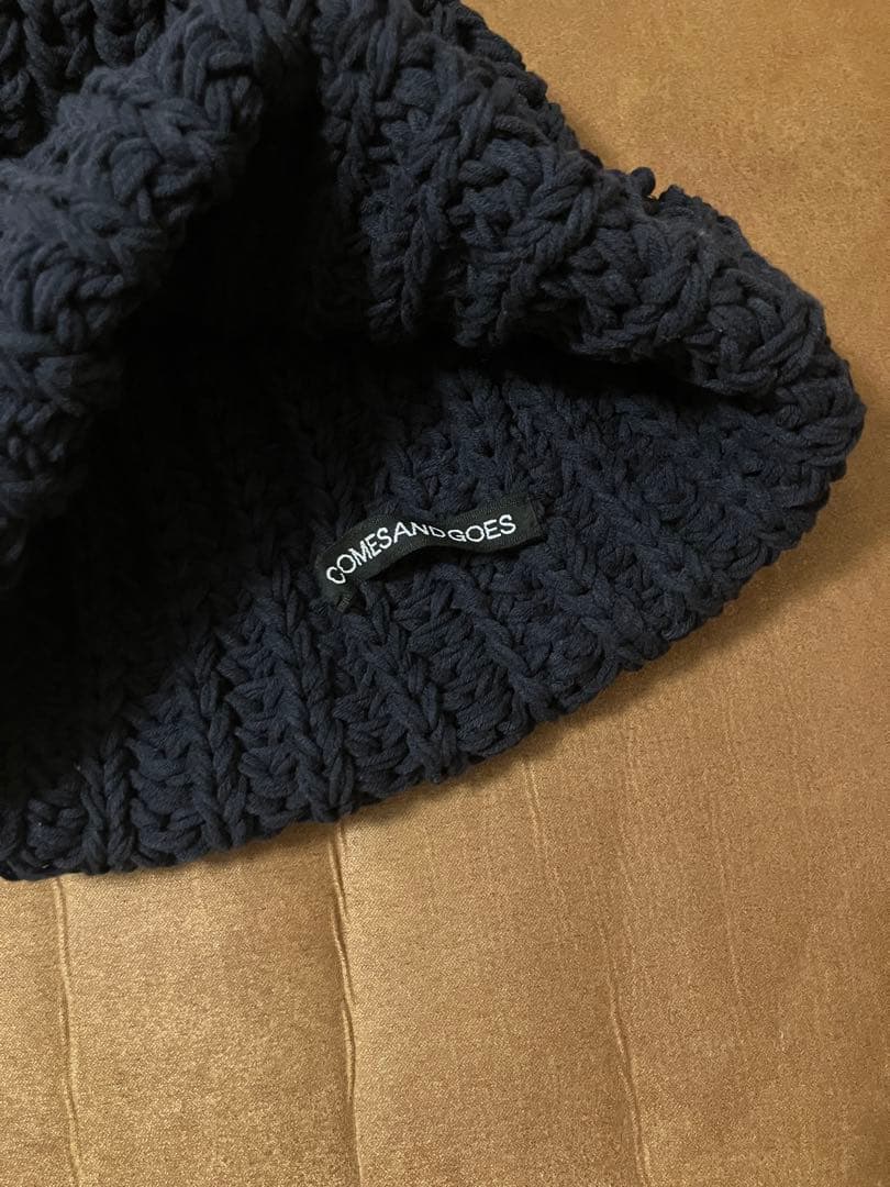 帽子 COMESANDGOES BIG KNIT[NAVY]