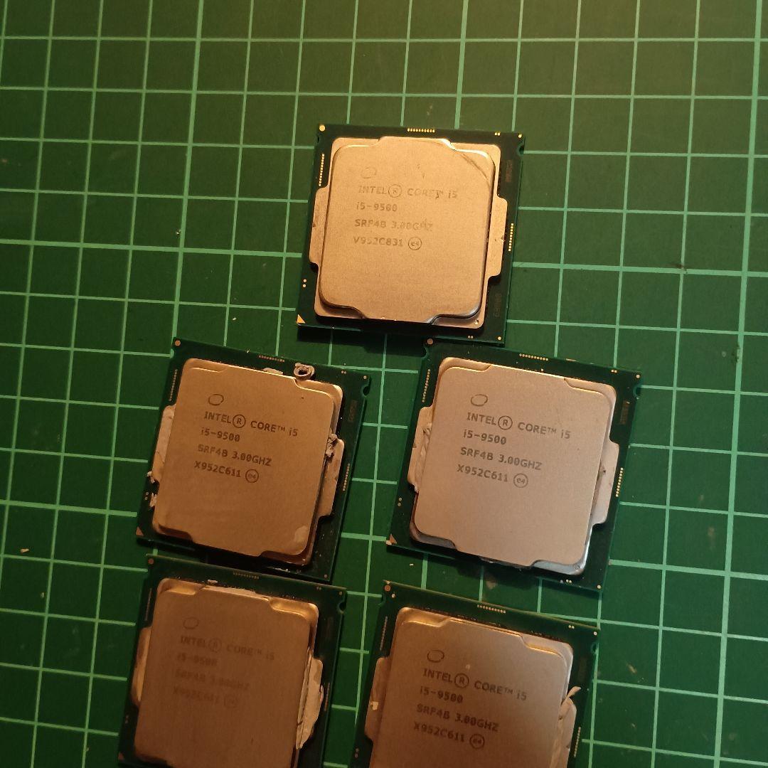 Intel CPU Core i5 9500 3.00GHz 5枚セット