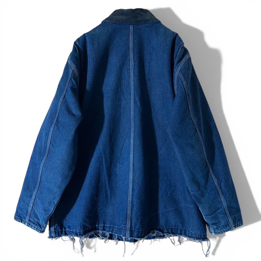 人気カラー! Dickies ディッキーズ デニム カバーオール 濃紺 XL