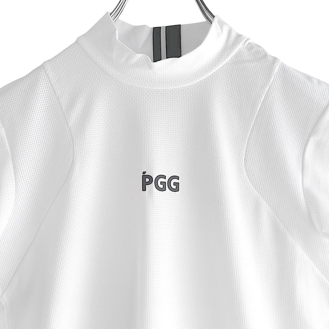 128 PGG 新品タグ付き 半袖モックネック レディース 白 サイズ1 M