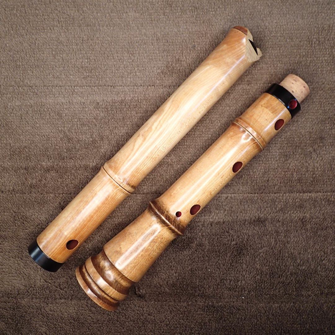 尺八 ワダ楽器 蝴蝶 (楓)七孔 一尺七寸管