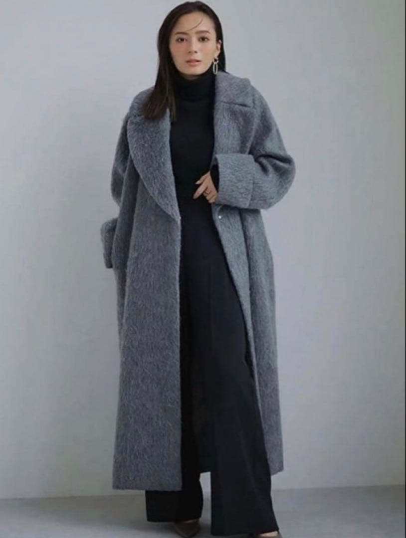 本日限定値下げ 美品 anuans ビッグラペルシャギーコート