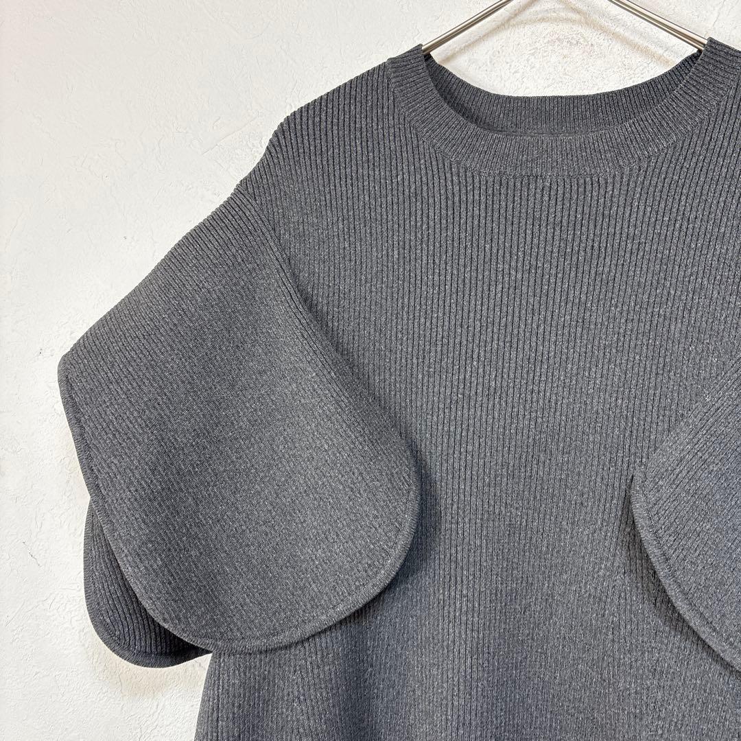 42 美品 heve へイヴ ペダルニット チャコール