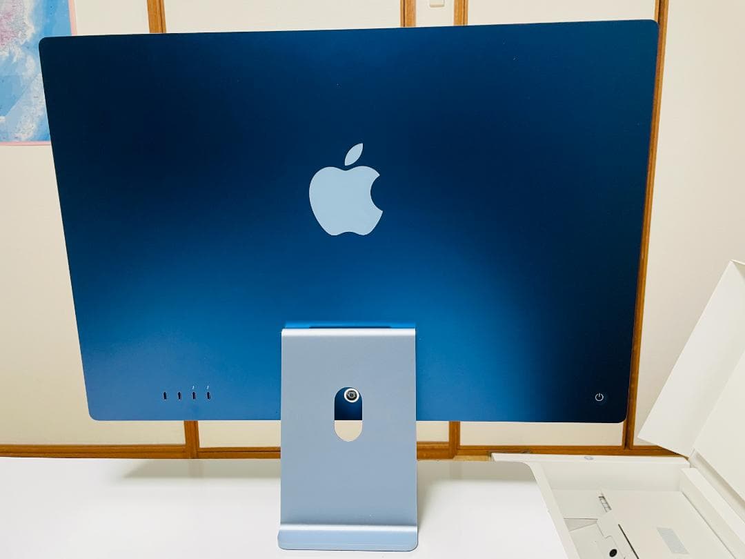 【極美品】iMac 24\" M1 8G 512G ブルー /通電時間653時間