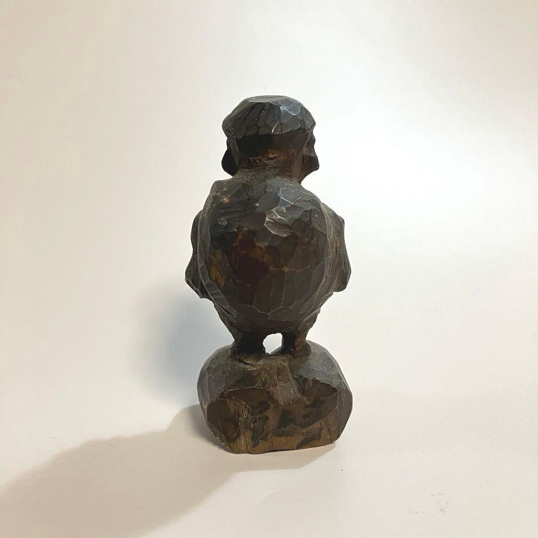 骨董　小さな大黒天　変わり大黒　民衆仏　木彫人形　一刀彫　民間信仰　民芸　縁起物