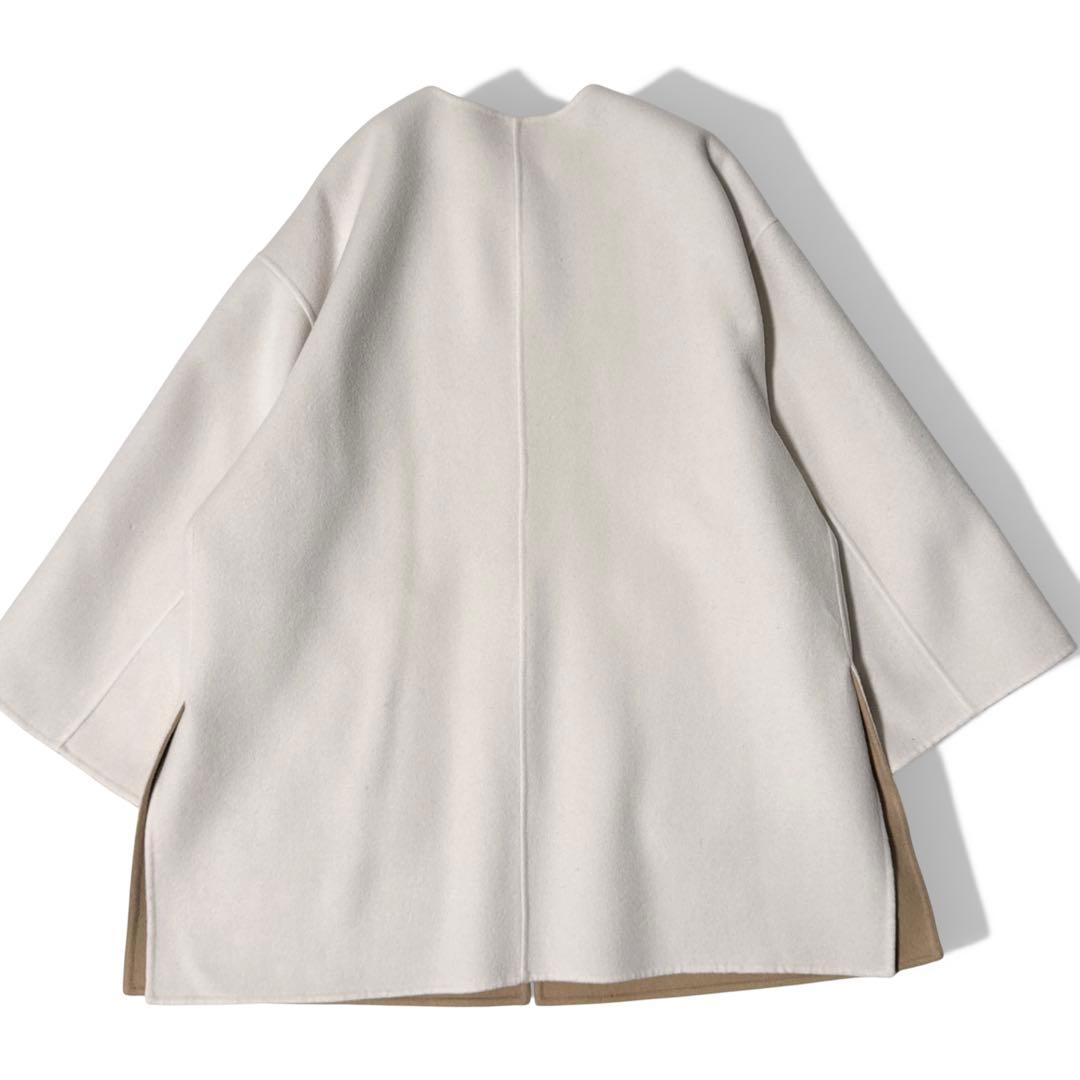 極美品✨️24AW　ユナイテッドアローズ　バイカラー リバー ミドルコート