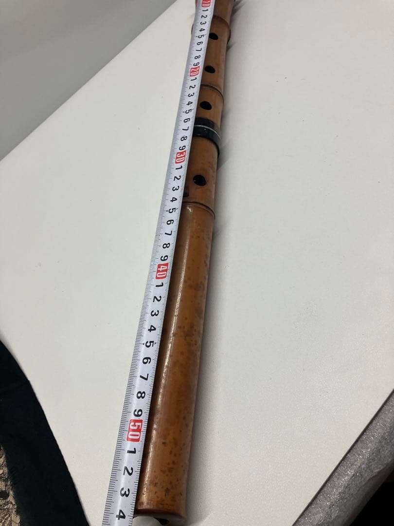 B0302）尺八 竹製 在銘 羊山　全長さは約54cm