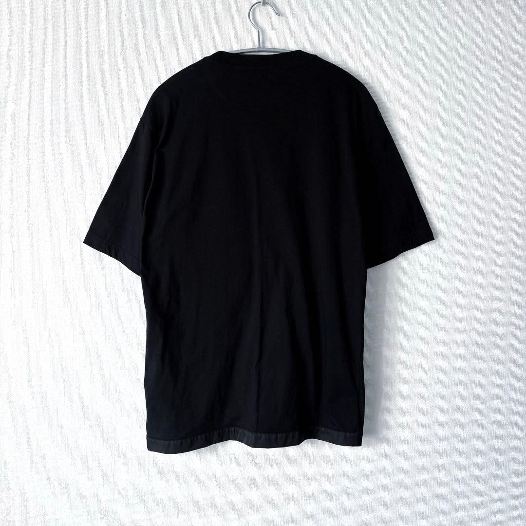 PRADA 24ss トライアングルロゴ Re-NylonジャージーTシャツ