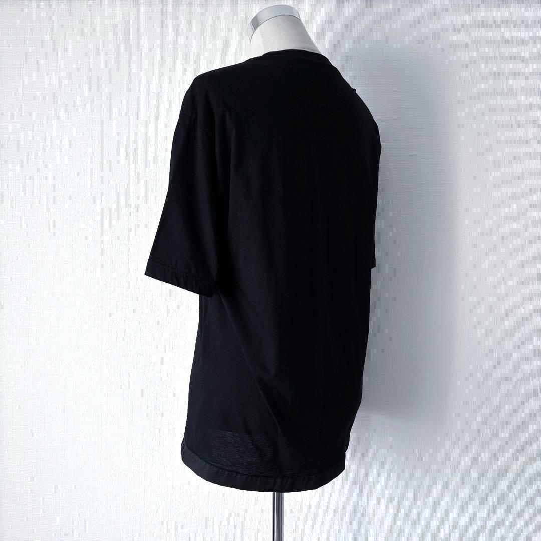 PRADA 24ss トライアングルロゴ Re-NylonジャージーTシャツ