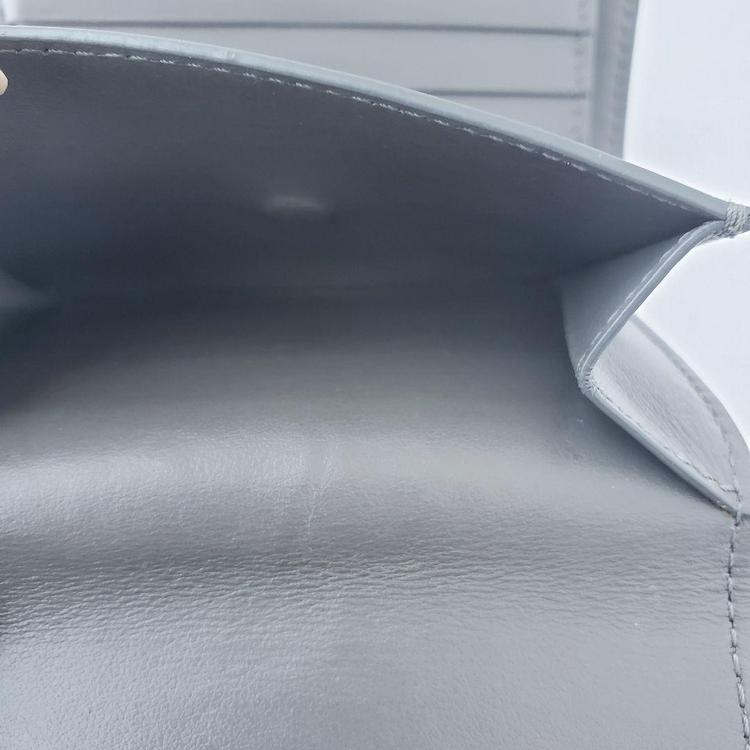 CELINE　２つ折り財布　スモール　ストラップウォレット　グレー　セリーヌ