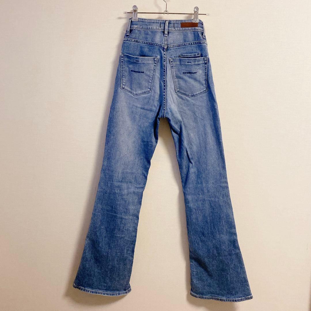 【美品】YANUK ヤヌーク ブーツカット フレアデニムsize23 美脚デニム
