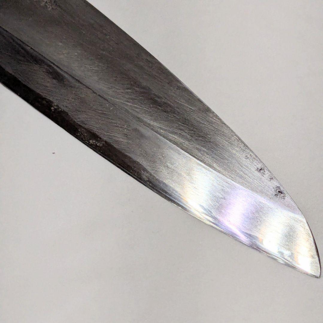 築地正本 出刃包丁 和包丁 刃渡り約19cm 厚み約8mm【S55-32】