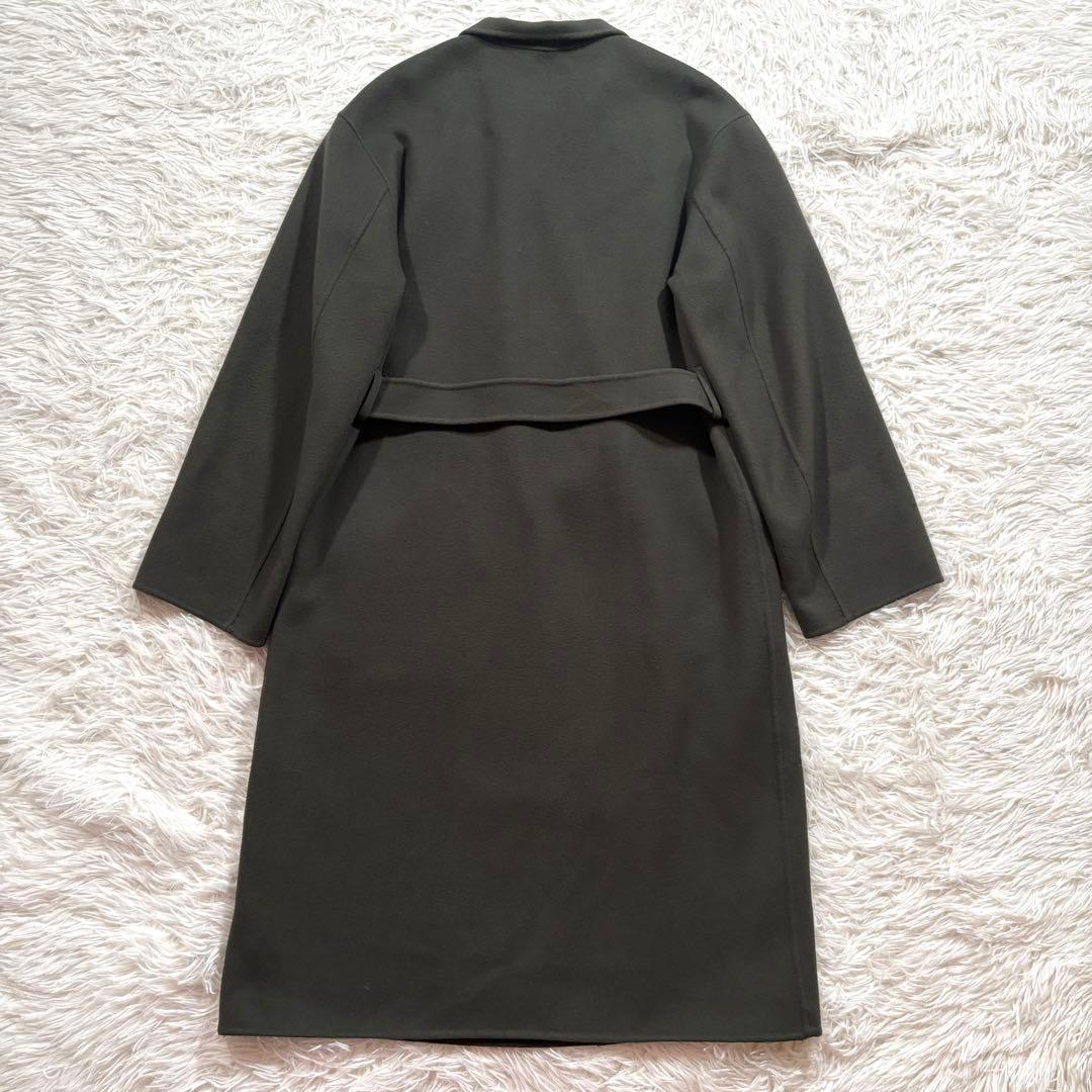 美品✨セオリー　ダブルフェイス　リバーコート ダブル　ベルト　ウール　カシミヤ