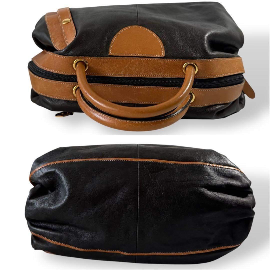 バッグ archive WAKO boston bag leather A4 black