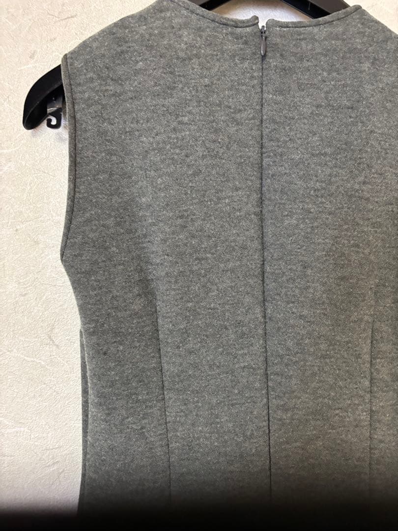 DOLCE&GABBANA グレー ノースリーブ ワンピース