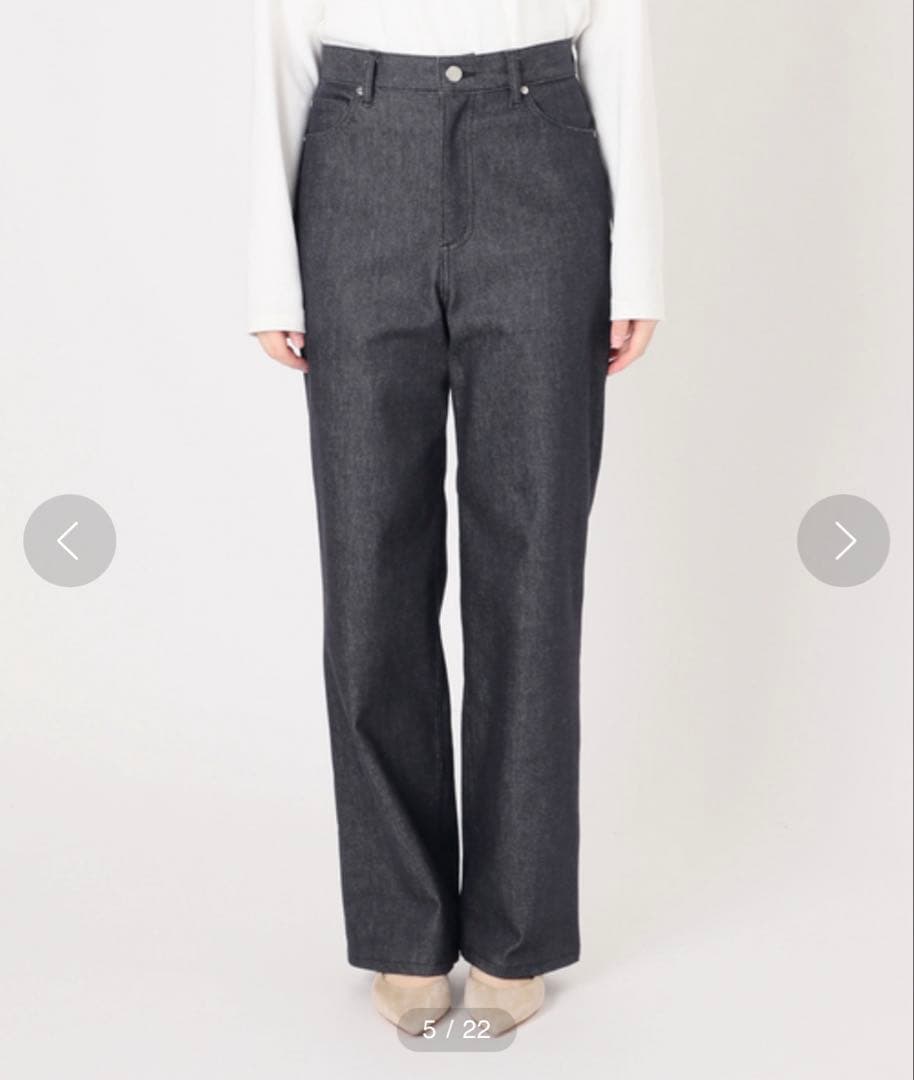 Nobleストレッチデニムストレートパンツ