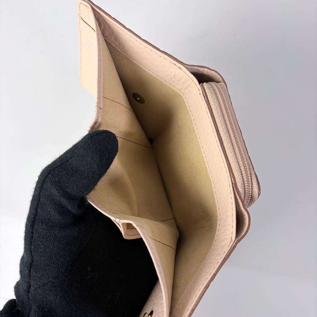 【未使用品】ATAO　アタオ　Waltz ワルツ　三折財布　ベイビーチーク