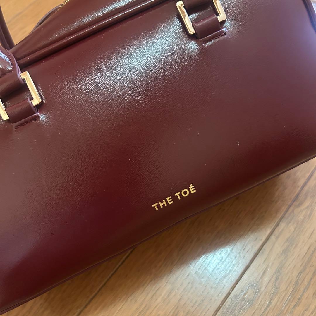 The toe Regent Boston Bag バーガンディー