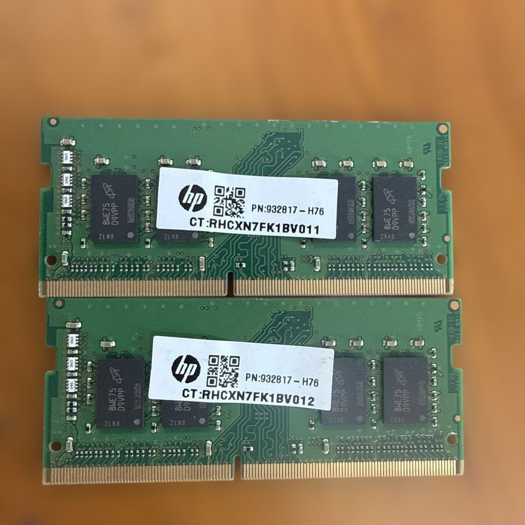 PC4-2666V 8GB × 2枚 （16GB）　メモリー