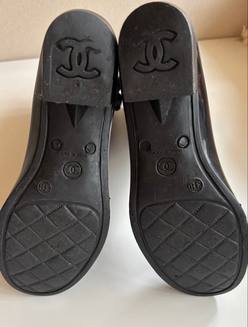 CHANELレインブーツblack